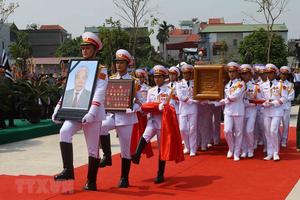 Lễ an táng nguyên Tổng Bí thư Đỗ Mười tại quê nhà Thanh Trì