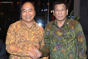 Thủ tướng Nguyễn Xuân Phúc gặp song phương với Tổng thống Philippines