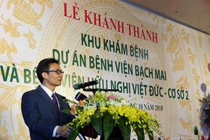 Khánh thành Khu Khám bệnh cơ sở 2 Bệnh viện Bạch Mai và Bệnh viện Việt Đức