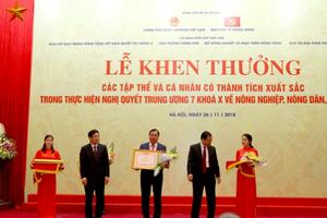 Thủ tướng tặng Bằng khen cho Agribank vì thành tích xuất sắc trong thực hiện Nghị quyết 26