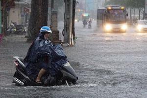 Giao thông Thành phố Hồ Chí Minh tê liệt, có nơi ngập sâu trên 1m