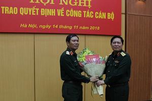 Trao quyết định bổ nhiệm ba cán bộ cấp cao trong Quân đội