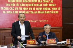 Bảo đảm thu hồi tối đa tài sản bị chiếm đoạt, thất thoát