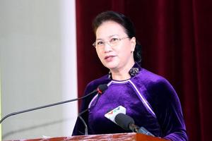 Chủ tịch Quốc hội dự lễ kỷ niệm Ngày Nhà giáo tại Học viện Tài chính