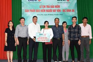 BIC chi trả hơn 1,6 tỷ đồng quyền lợi bảo hiểm