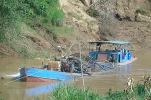 Phát hiện 15 vụ khai thác cát trái phép ở thượng nguồn sông Đồng Nai