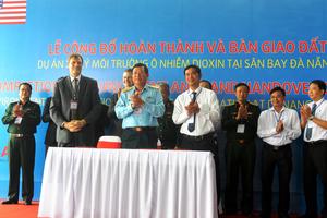 Hoàn thành dự án xử lý ô nhiễm dioxin tại Sân bay Quốc tế Đà Nẵng