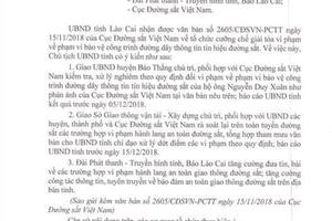 Lào Cai: Cưỡng chế các công trình vi phạm hành lang ATGT đường sắt