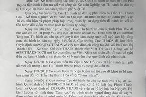 Phú Thọ: Hàng loạt cán bộ bị khởi tố
