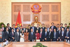 Thủ tướng gặp mặt các doanh nghiệp có sản phẩm thương hiệu quốc gia