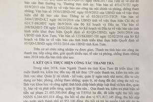 Năm 2018, kết thúc 159/180 cuộc thanh tra 