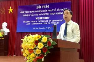 Chia sẻ kinh nghiệm về xây dựng Bộ quy tắc ứng xử chống tham nhũng