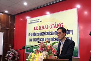Khai mạc lớp đào tạo, bồi dưỡng nghiệp vụ thanh tra chuyên ngành ATTP tỉnh Bắc Ninh