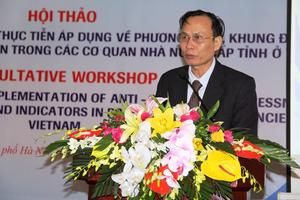 Tham vấn Báo cáo nghiên cứu, khung đánh giá và chỉ số đánh giá công tác PCTN