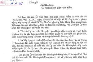 Yêu cầu quận Hoàn Kiếm xử lý dứt điểm trong tháng 12