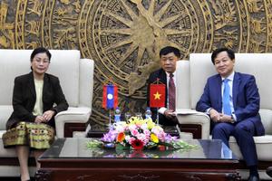 Tổng Thanh tra Chính phủ tiếp Chủ tịch Kiểm toán Nhà nước Lào