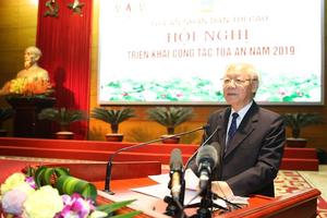 Tổng Bí thư, Chủ tịch nước dự Hội nghị tổng kết ngành Tòa án