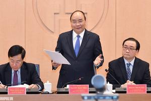 Thủ tướng chủ trì cuộc làm việc về Đề án thí điểm quản lý theo mô hình chính quyền đô thị Hà Nội 