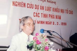Cố PGS.TS Lê Bình Vọng: Những dấu ấn đặc biệt với ngành Thanh tra