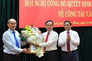 Ông Trần Lưu Quang làm Phó Bí thư Thường trực Thành ủy TP Hồ Chí Minh
