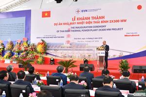 Thủ tướng dự khởi công, khánh thành một số dự án lớn tại Thái Bình