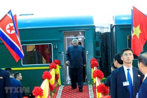 Trực tiếp lễ đón Chủ tịch Triều Tiên Kim Jong-un tới Việt Nam