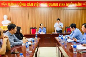 Phó Tổng Thanh tra Trần Văn Minh làm việc tại Viện Chiến lược và Khoa học Thanh tra