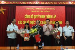 Công bố quyết định thành lập các Chi bộ trực thuộc Đảng bộ Văn phòng