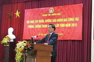Thanh tra Chính phủ tập huấn đánh giá công tác phòng, chống tham nhũng cấp tỉnh năm 2018