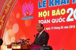 Thủ tướng Nguyễn Xuân Phúc dự khai mạc Hội báo toàn quốc năm 2019
