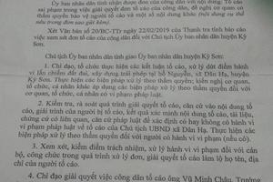 Cần thực hiện nghiêm chỉ đạo của Chủ tịch UBND tỉnh Hoà Bình