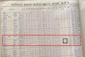 Kì 1: Cần làm rõ dấu hiệu chỉnh sửa sổ điểm