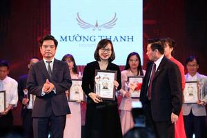 Tập đoàn Mường Thanh nhận giải Top 10 thương hiệu uy tín, chất lượng 2018