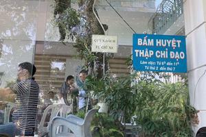 Phát hiện cơ sở bấm huyệt trị bệnh hoạt động không phép