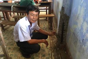 Trường Trung học phổ thông Lý Sơn xuống cấp trầm trọng