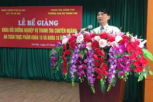 Bế giảng khóa bồi dưỡng thanh tra chuyên ngành an toàn thực phẩm