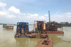 Thanh tra toàn diện hoạt động khai thác cát trên sông Lô