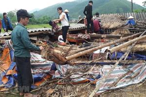 Lốc xoáy, lũ quét gây thiệt hại ở nhiều huyện của tỉnh Lào Cai