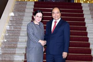 Thủ tướng Nguyễn Xuân Phúc tiếp Quốc vụ khanh Bộ Ngoại giao Romania
