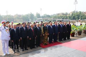 Lãnh đạo Đảng, Nhà nước vào Lăng viếng Chủ tịch Hồ Chí Minh