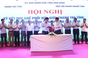  Hòa Bình: Thanh tra và Hiệp hội Doanh nghiệp ký quy chế phối hợp