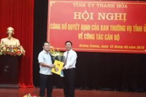 Bí thư Huyện ủy Quảng Xương làm Phó Ban Tuyên giáo Tỉnh ủy Thanh Hóa