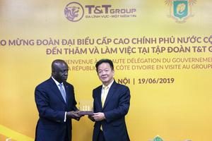 Bộ trưởng Ngoại giao Bờ Biển Ngà thăm và làm việc tại T&T Group