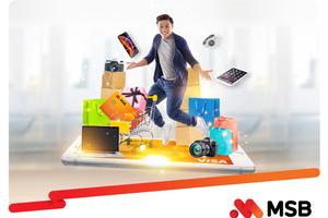 MSB ra mắt thẻ có tính năng hoàn tiền tới 20% khi chi tiêu trực tuyến