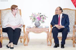 Thủ tướng tiếp Bộ trưởng Ngoại giao Australia