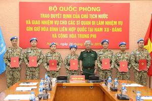 Thêm 7 sỹ quan Việt Nam đi gìn giữ hòa bình Liên hợp quốc