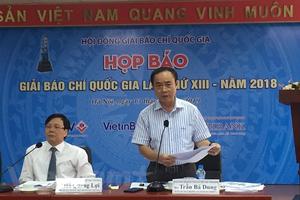 Giải Báo chí quốc gia: Phản ánh đậm nét các sự kiện chính trị lớn