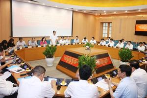 Đoàn kiểm tra của Bộ Chính trị làm việc với Ban cán sự Đảng Hà Nội