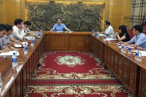 Phó Tổng Thanh tra Trần Ngọc Liêm làm việc với Trung tâm Thông tin