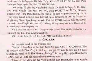 Về bài “Bất lực trước công trình sai phạm”: Công an quận Hoàn Kiếm khởi tố vụ án hình sự